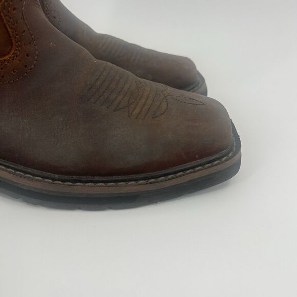 Justin Boots Brown Leather Western Work Boots main image 13